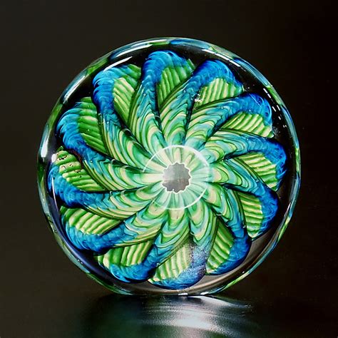 Triple Threat Paperweight By The Glass Forge Art Glass Paperweight Artful Home