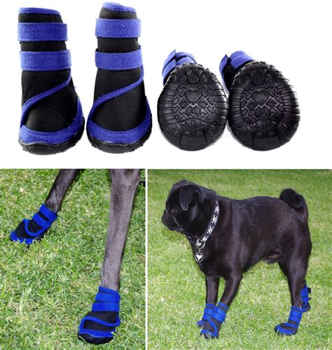 Dog Shoes Black Blue Neoprene Xs S M L Xl Xxl Boots Paw Protection