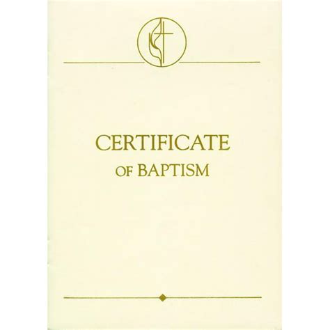 United Methodist Covenant Ii Child Baptism Certificates Pkg Of 3