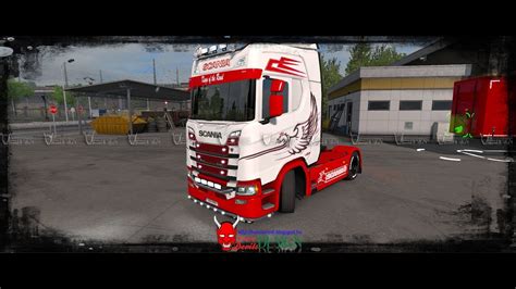 Euro Truck Simulator Griffin Scania S Skin Youtube