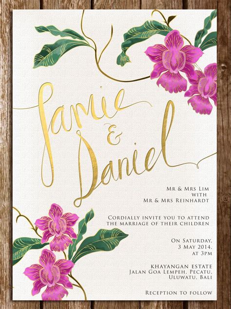 It looks elegant and graceful as it is made in brown, white, and beige. Wedding Invitation Etiquette for the Singapore Couple - SingaporeBrides | Wedding invitation ...