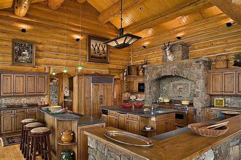 Amazing Log Home Kitchens Log Cabin Kitchen Log Homes