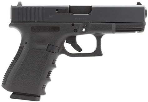 Glock Pi1950203 G19 Standard 9mm Luger 410″ 151 Black Black Polymer