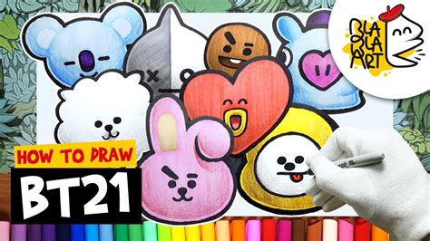 23 Coloring Pages Bt21 Background Colorist
