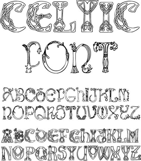 9 Fancy Celtic Fonts Images Fancy Letter L Clip Art Celtic Font And