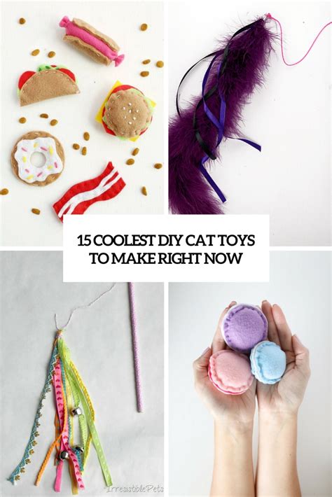 15 Coolest Diy Cat Toys To Make Right Now Shelterness