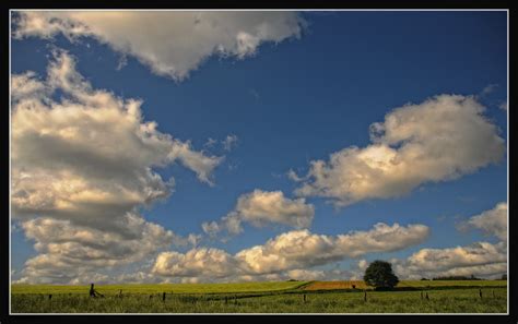 Wolken über Den Feldern Foto And Bild Landschaft Äcker Felder
