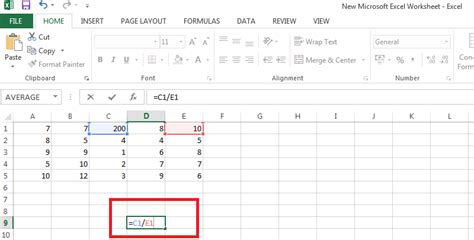 How To Divide In Excel Schemaninja