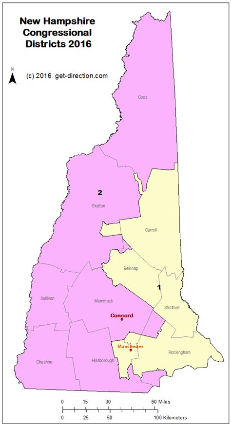 Map Of New Hampshire Congressional Districts 2016