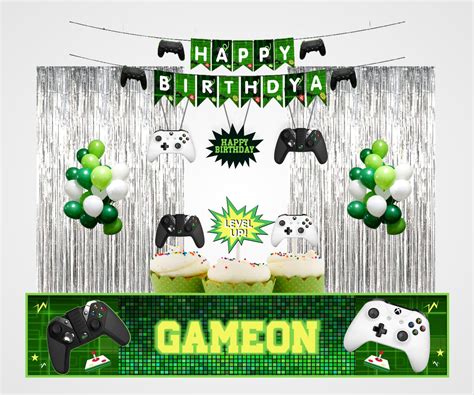 Buy Gaming Theme Complete Party Kit With Backdrop And Decorations Party