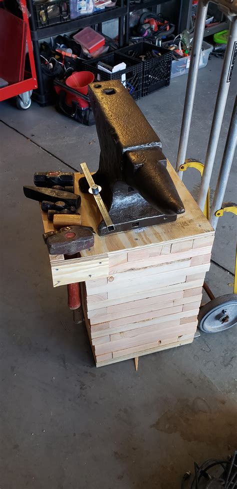 Made A Anvil Stand Stands For Anvils Swage Blocks Etc I Forge Iron