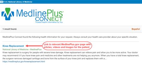 Medlineplus Medlineplus Connect How It Works