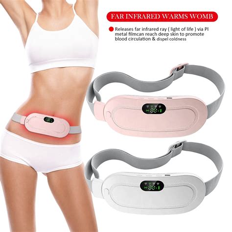 Electric Abdomen Heating Waist Belt Massager Menstrual Cramp Relieve Heating Pad Ebay