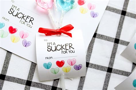 Im A Sucker For You Valentine For Kids With Free Printable The Super