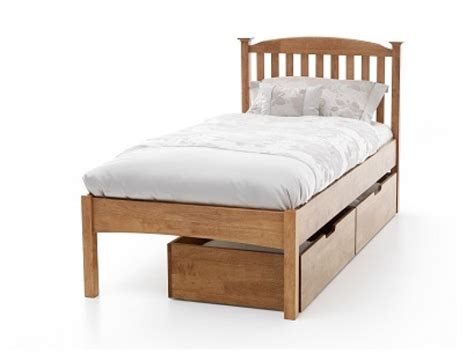 Serene Eleanor 4ft Small Double Oak Wooden Bed Frame With Low Footend