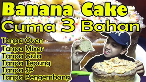 Untuk mom yang tidak berkenan memberikan garam ke buah hati, skip penggunaan garam saat membuat menu mpasi ini. RESEP BOLU PISANG ENAK CUMA 3 BAHAN - YouTube