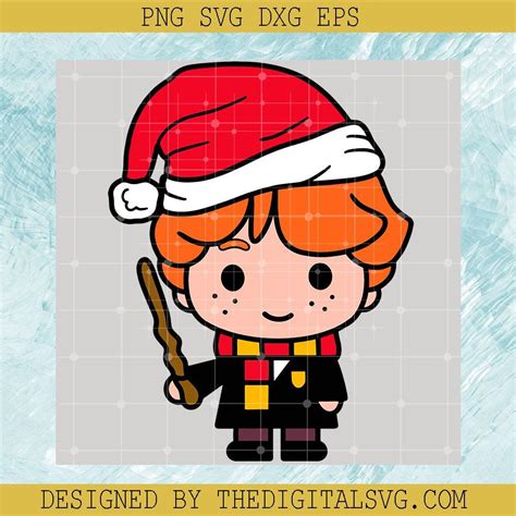 #Baby Ron Weasley Christmas SVG PNG EPS DXF, Harry Potter Merry Christ