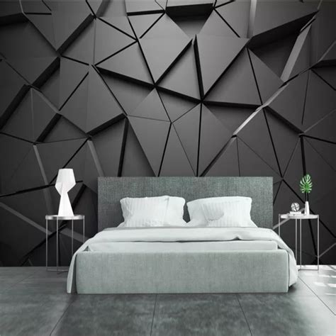 Free Download Modern Luxury 3d Stereoscopic Black Geometric Triangle