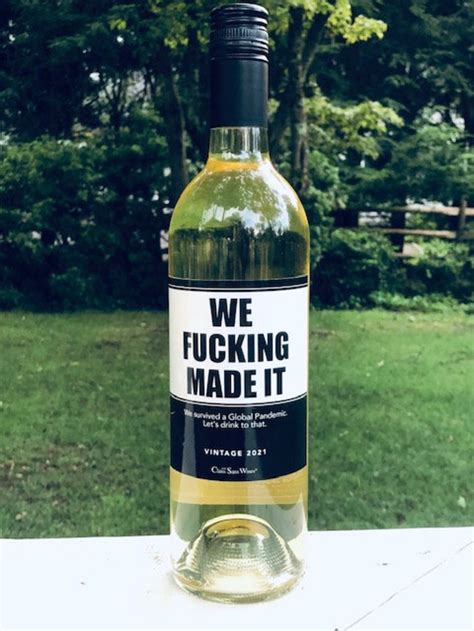 We Fucking Made It Funny Wine Bottle Labels Unique T Etsy