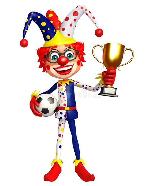 Clown With Football Stock Illustration Illustration Of Clipart 77551926