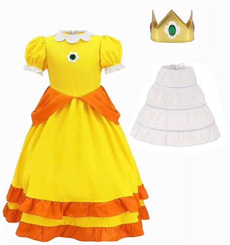 Princess Peach Costume And Princess Daisy Costume Dresses Etsy