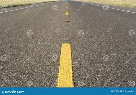 Two Lane Road Stock Image Image Of Yellow Road Highway 5106497