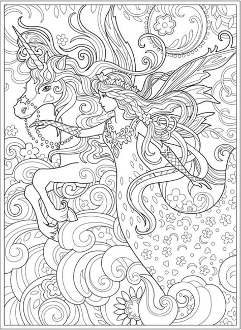 Unicorn And Fairy Coloring Pages Bubakidscom Unicorn With Fairy