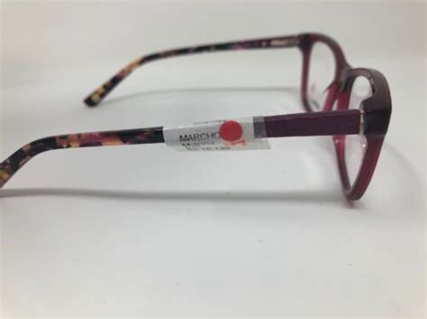 marchon nyc eyeglasses frame m 5044 615 52 16 135 burgundy purple n36 ebay