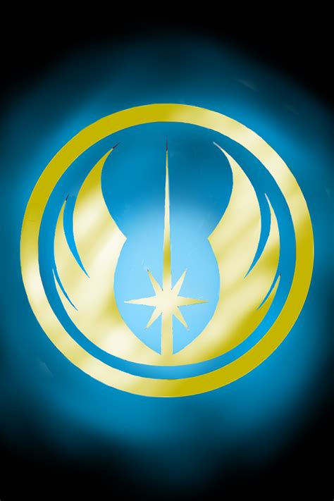 Jedi Order Symbol In Blue And Gold By Jaxpavan 15 On Deviantart