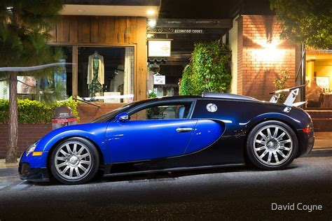 Bugatti Veyron Blue And Black Posters By David Coyne Redbubble