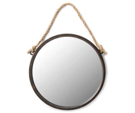 Get the best deals on metal frame round decorative mirrors. Round Hanging Wall Mirror with Rope, (19") at Big Lots ...