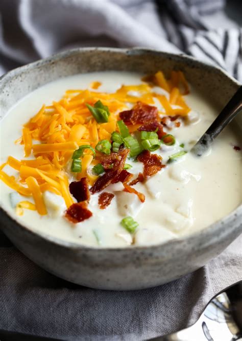 The BEST Loaded Baked Potato Soup Cookies And Cups