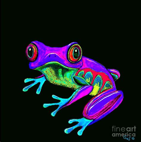 Rainbow Frog Painting By Nick Gustafson Rainbow Frog Fine Art