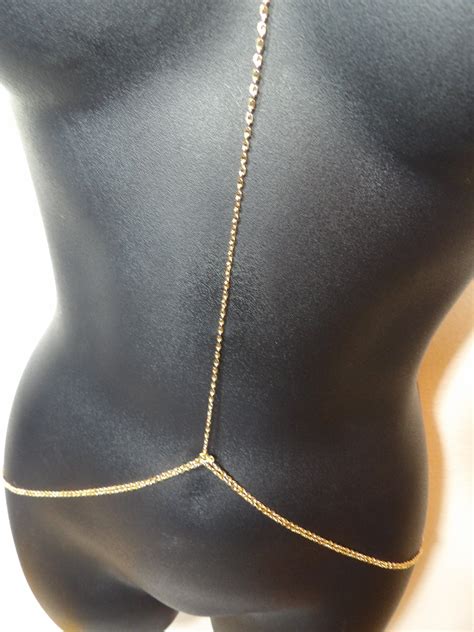 Body Chain Double Layer Waist Chain Gold Belly Chain Etsy