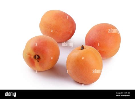 Fresh Apricot With A Leaf Stock Photo Alamy