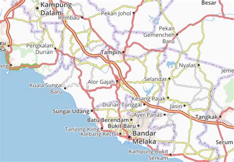 The orchard wellness resort, brisu, melaka 7.8 km. MICHELIN Alor Gajah map - ViaMichelin