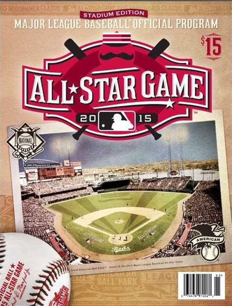2015 Major League Baseball All Star Game Mlb Stadium Issue Program