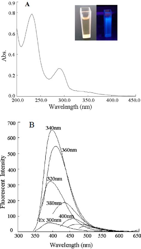 A Uv Vis Absorption Spectrum Of Cds The Inset Is The Photograph Of My