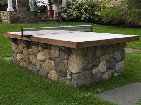 This is the classic game of matching colors and numbers. Fieldstone ping pong table | Backyard, Patio, Backyard fun