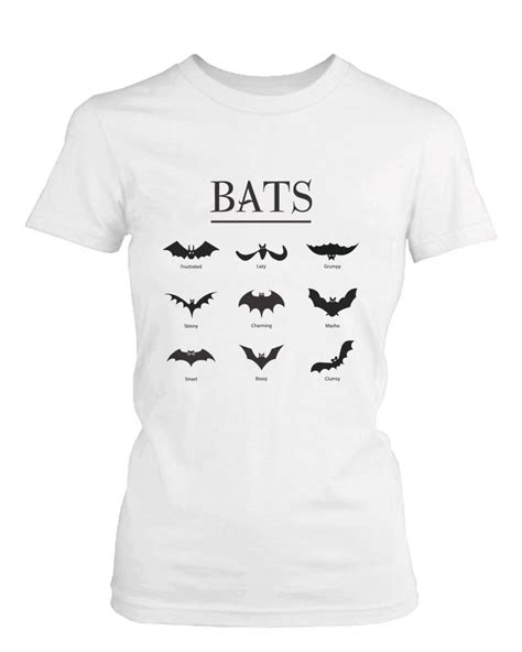 The Bats Womens Graphic T Shirt Black Crewneck Short Sleeve Tee For