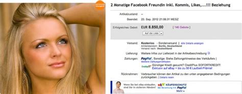 A Facebook Girlfriend To Make Your Ex Girlfriend Jealous Is Up For Sale On Ebay