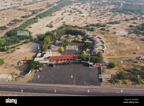 Traditional Bhunga Huts Of Kutch Stock Photo Alamy