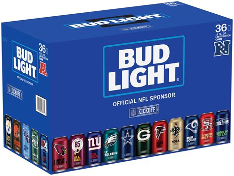 Bud Light Creates New Collectible 36 Pack Of Team Cans For 2017 Nfl Season