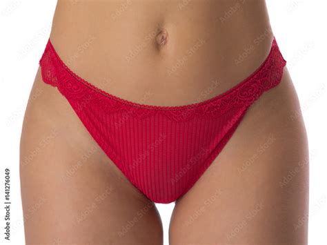 Girl In Red Panties Close Up Stock Photo Adobe Stock