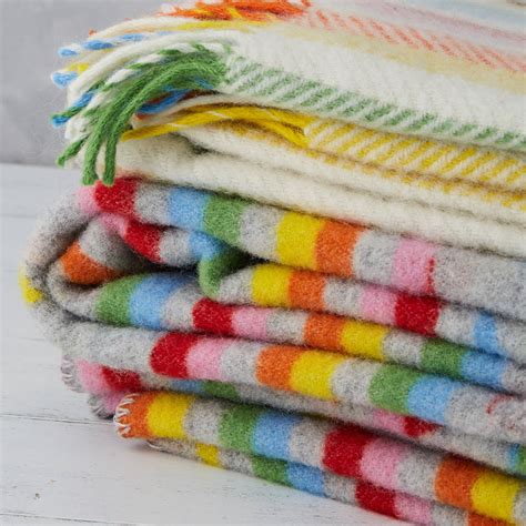 Pure New Wool Blanket Woven In Wales By Lala&Bea | notonthehighstreet.com