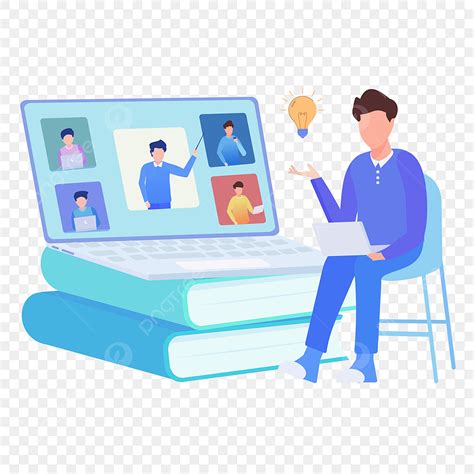 Gambar Pertemuan Online Belajar Dari Rumah, On Line, E Belajar