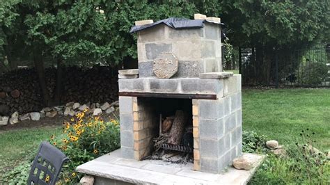 How To Build An Outdoor Fireplace Low Cost Cheap Youtube