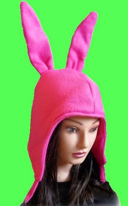 Louise Cosplay Pink Bunny Ears Hat Fleece By Littleredhenscorner On