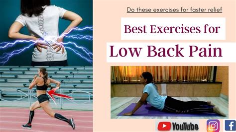 Best Exercises For Low Back Pain Easy And Fast Pain Relief Youtube