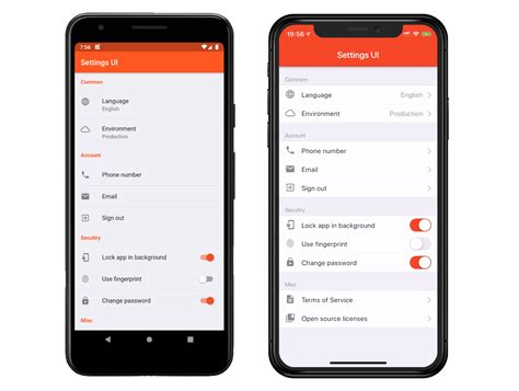 Here, native web apps comes to rescue. Create native settings for Flutter app in a minutes. - UI ...